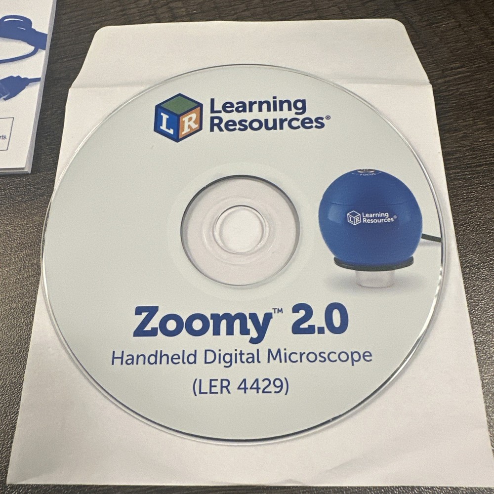 Learning Resources Zoomy 2.0 Handheld Digital Microscope STEM 54X Mag A5