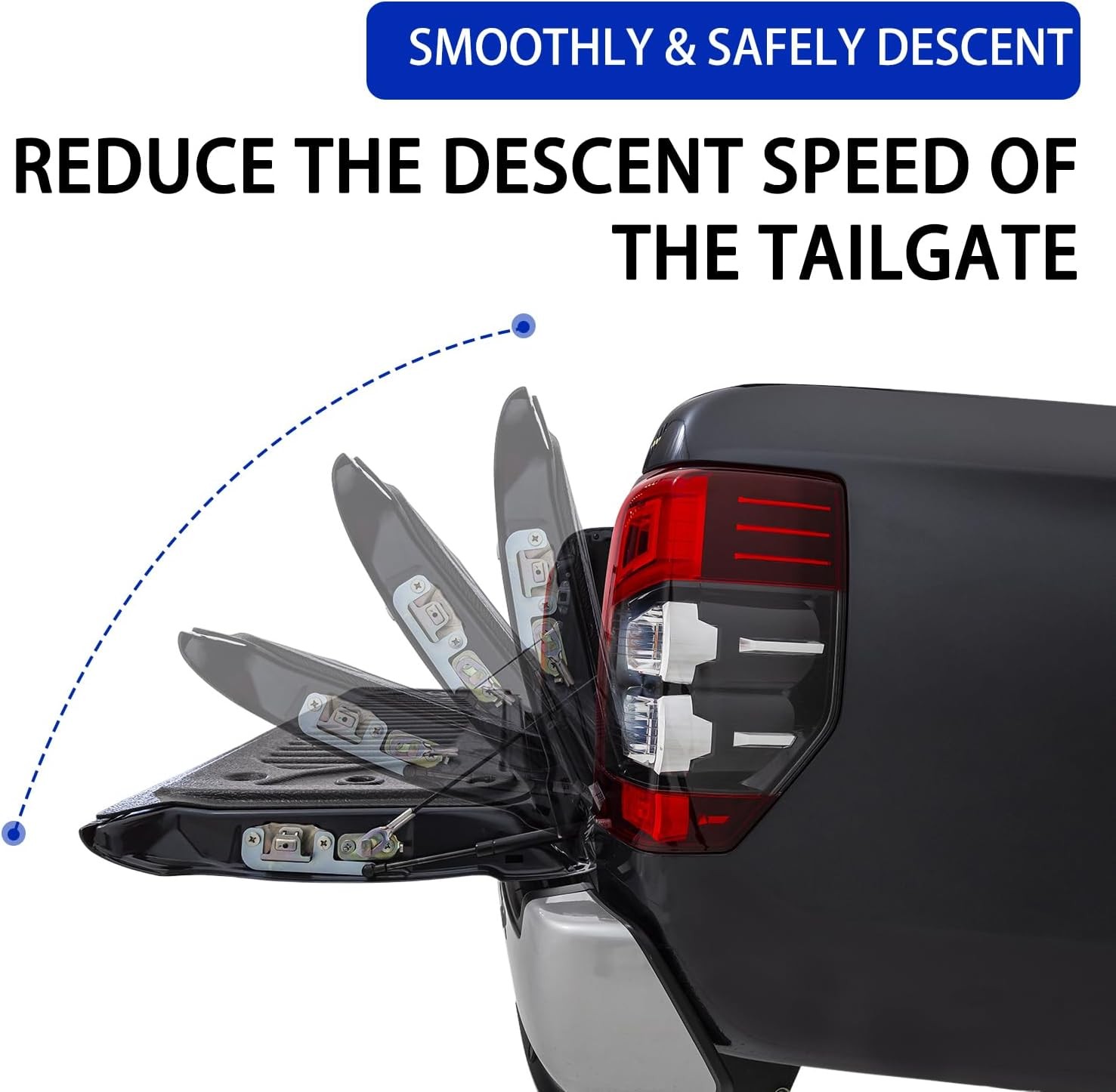 Truck Tailgate Assist, Compatible with Ram 1500 2009-2018, Ram 2500 3500 2010-20