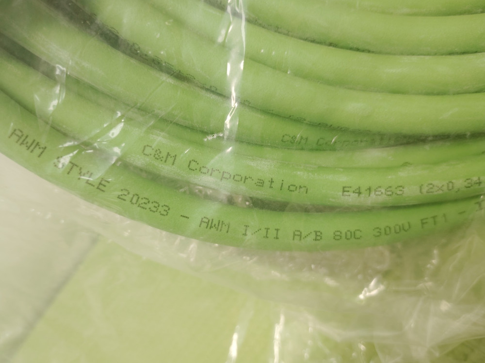 A6000142-30 Linear Actuator Encoder Cable Assembly M23 Connector – NEW