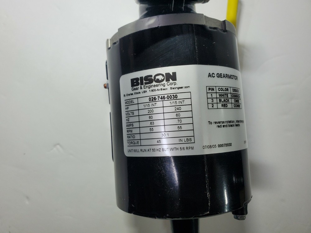 026-746-0030 Bison Gearmotor