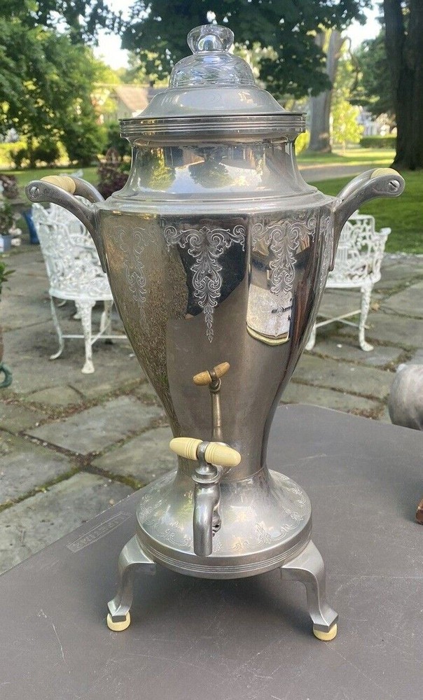 VINTAGE ART DECO NOUVEAU SILVERPLATE UNIVERSAL PERCOLATOR