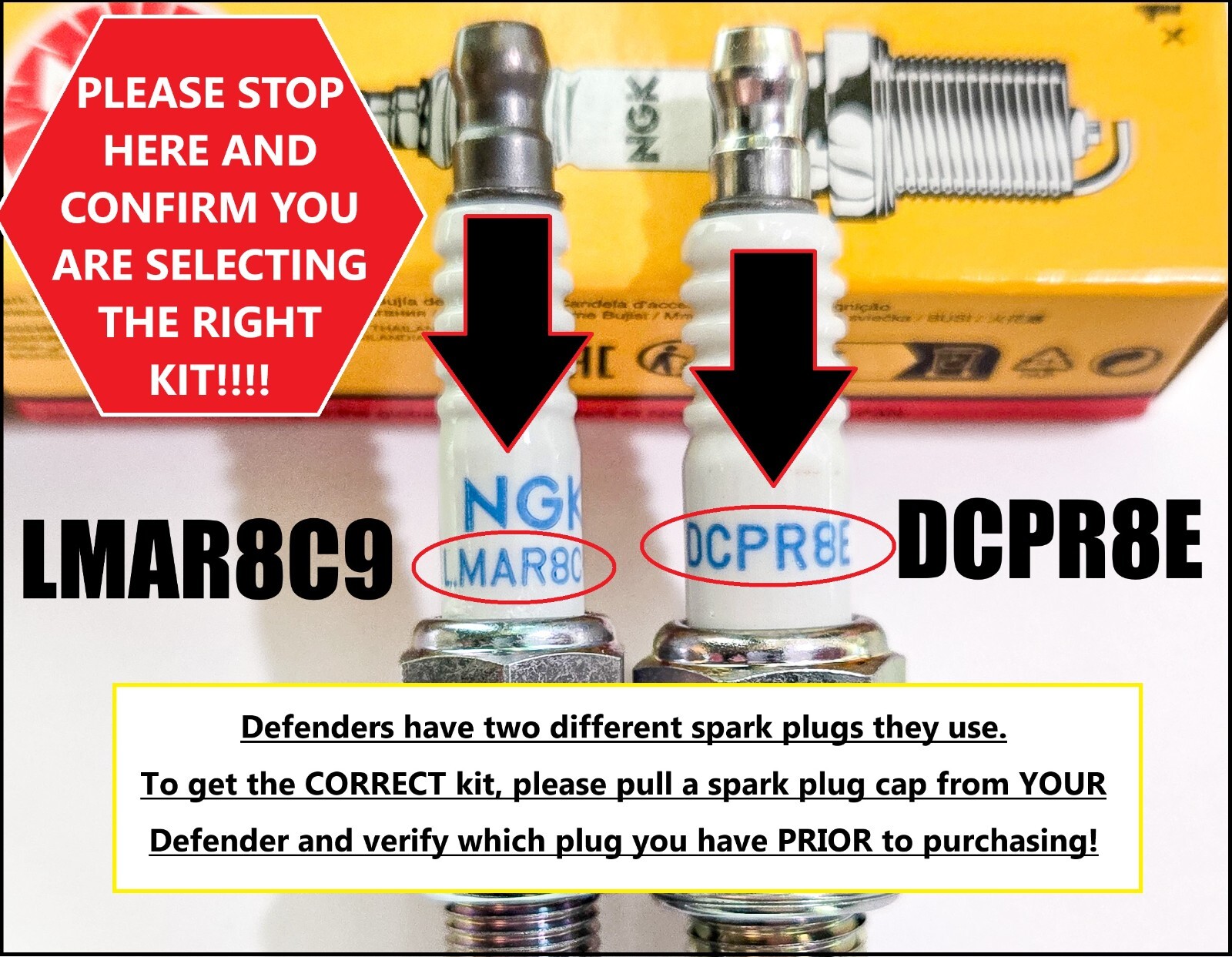 Can-Am Defender HD10 /9/8 Full Service Oil Change Kit w/Spark Plugs (DCPR8E)