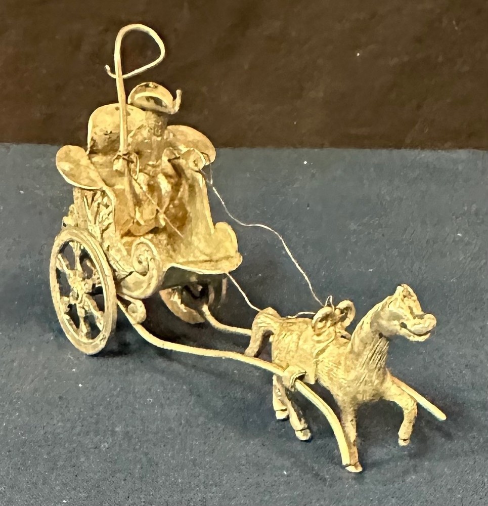 Miniature 800 Silver Coach & Horse