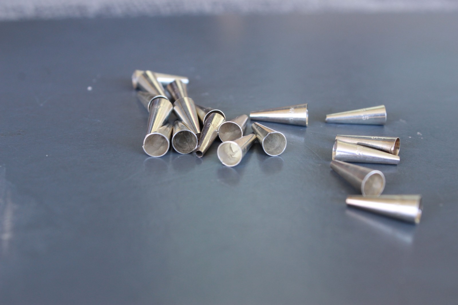 End Cones Bead Necklace ends Sterling Silver SMALLER 1/2" x 5mm USA made