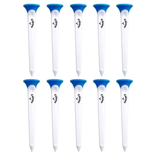 Par Tee Plastic Golf Tees Blue/White 10 Pack