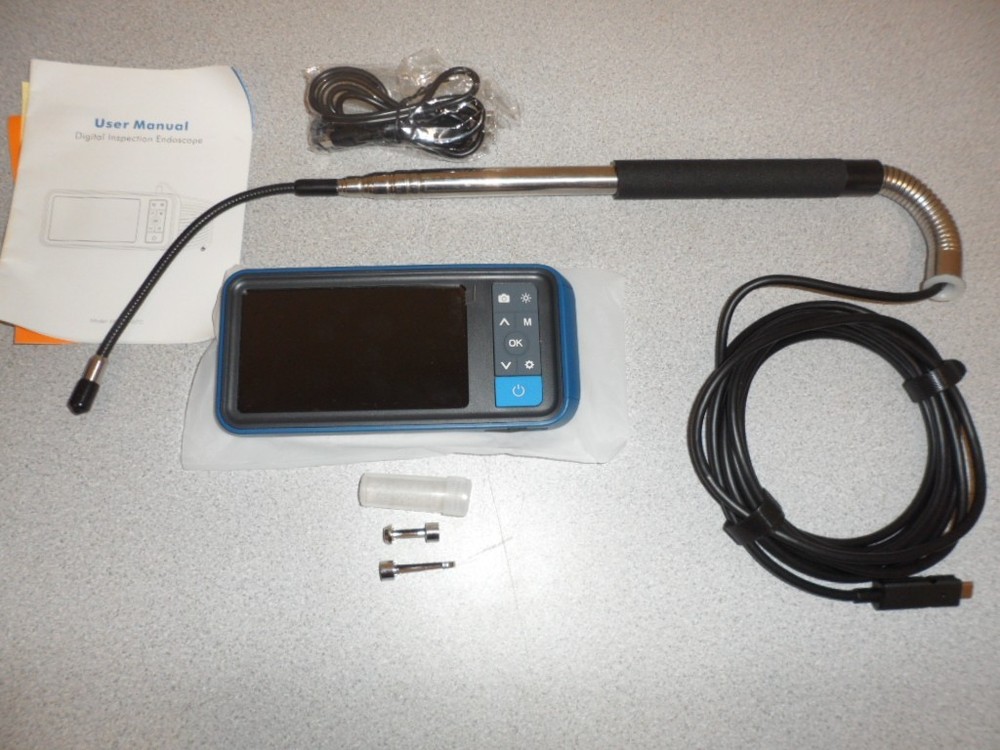 Teslong Telescopic Endoscope Borescope Inspection Camera 5FT Telescoping Pole