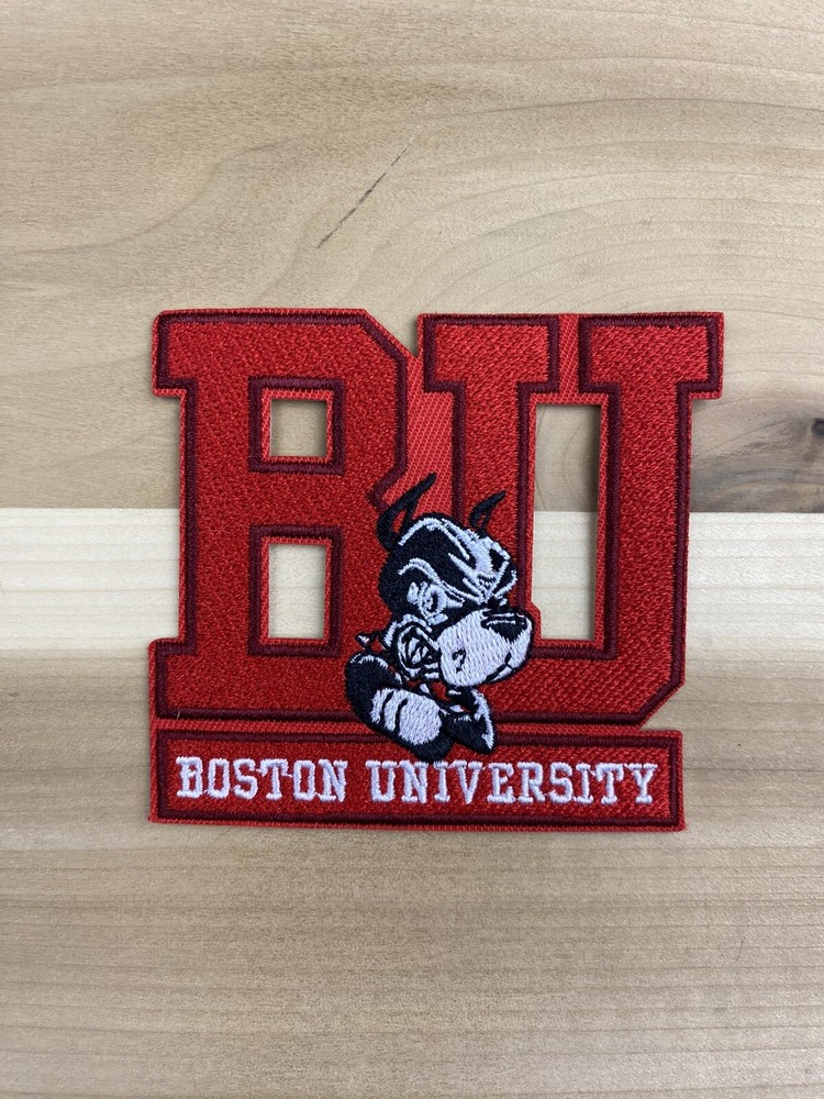 Boston University Logo Iron On Patch 3.5”