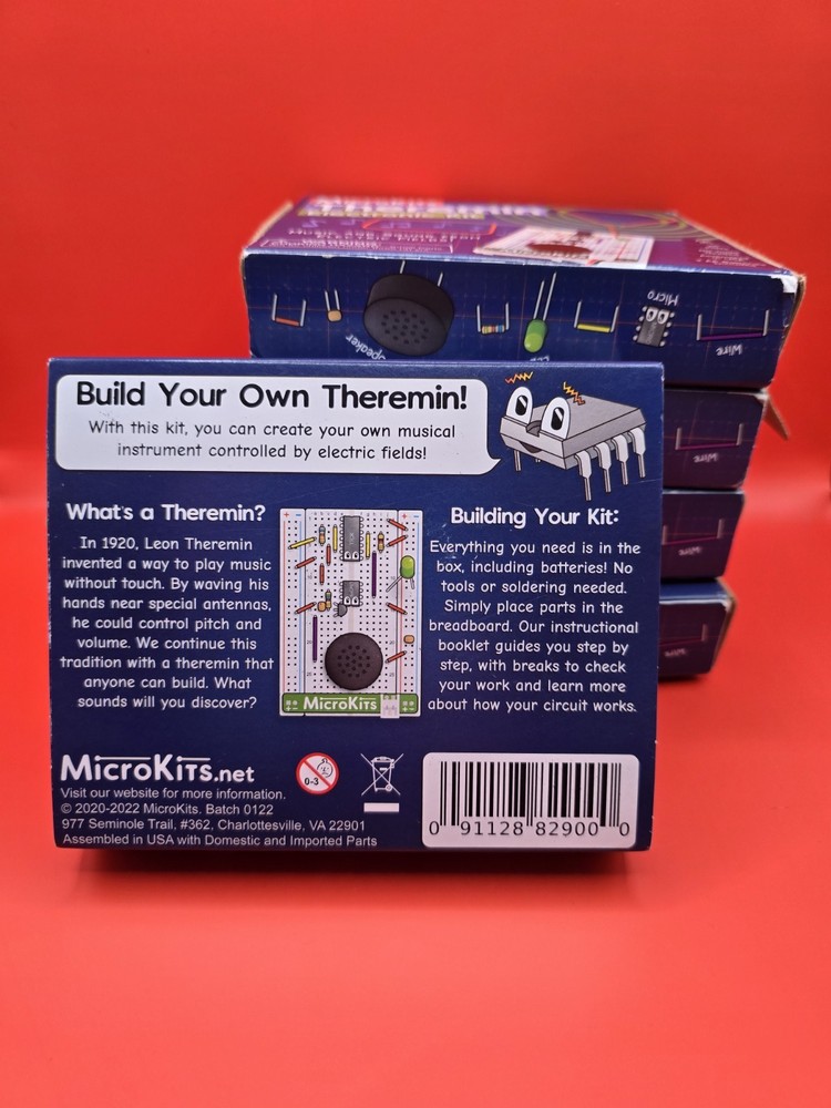 MicroKits Theremin Electronics Kit | Educational Electronic Music STEAM/STEM Kit
