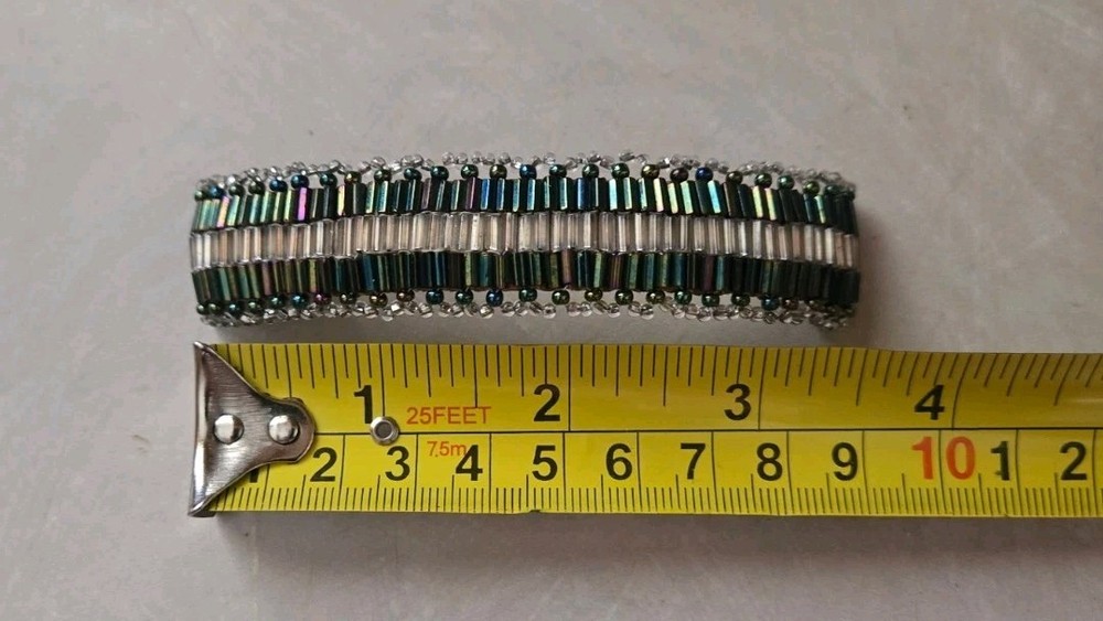 Hand Beaded Barrette Multicolor Pretty