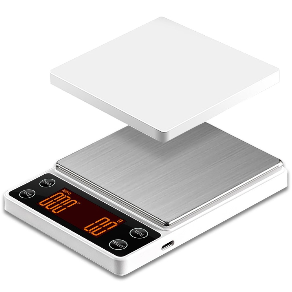 Espresso Scale with Timer 3kg/0.1g Accuracy Coffee Bean Scale Digital Portabl...