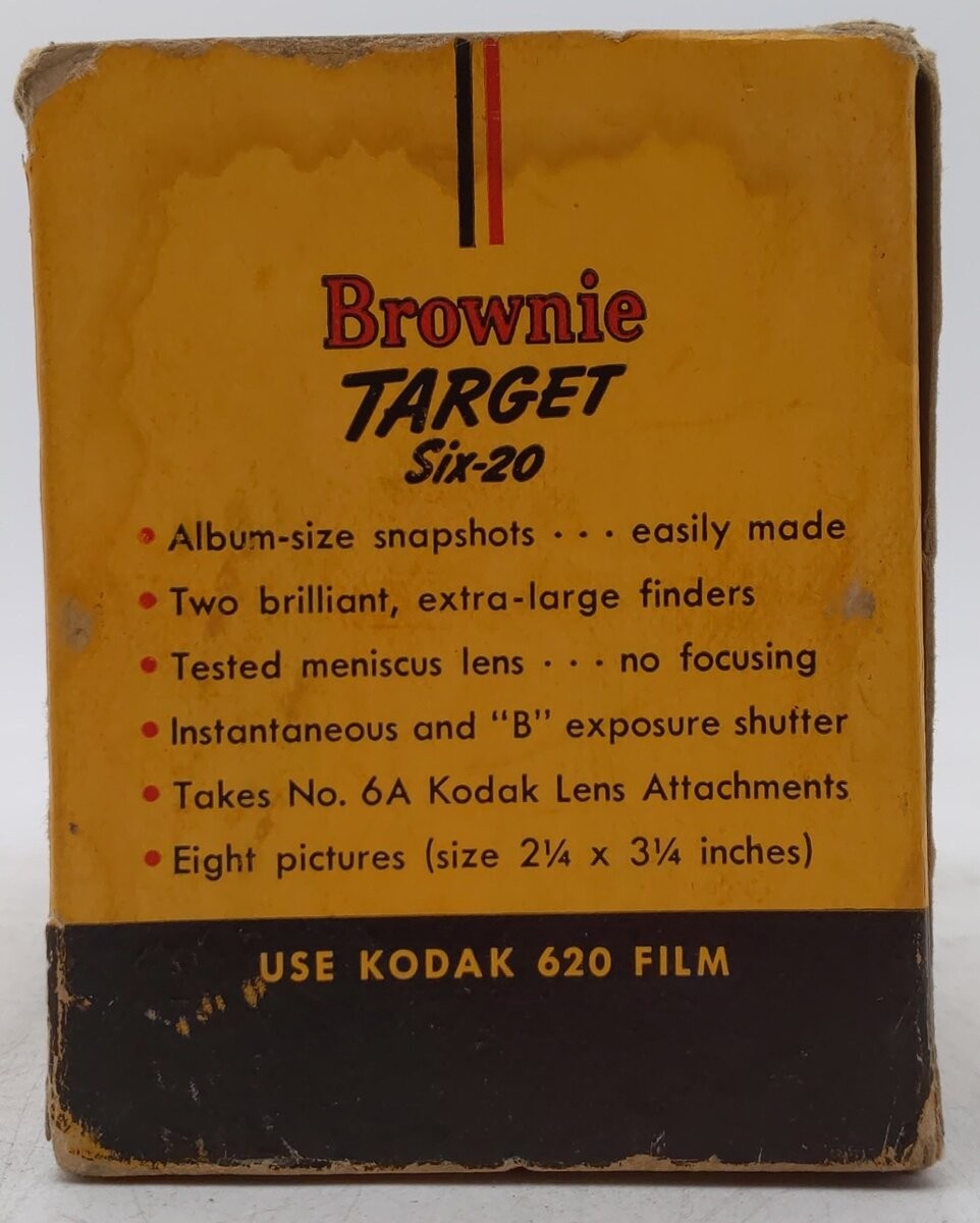 Kodak Vintage Brownie Target Six-20 Box Camera EX/Box