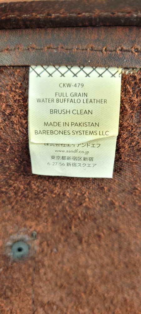 Barebones Water Buffalo Leather Tradesman Apron NWT