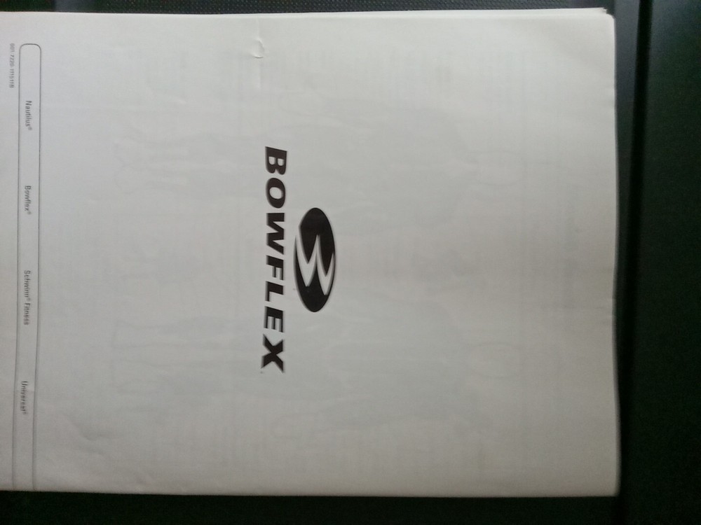 Bowflex Select Tech BD552 Dumbbell Owner's Manual Only