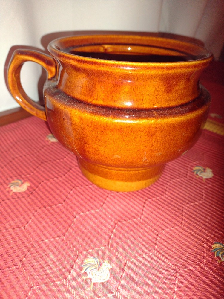 USA Stoneware Brown Dripolator (Missing Teapot Part)