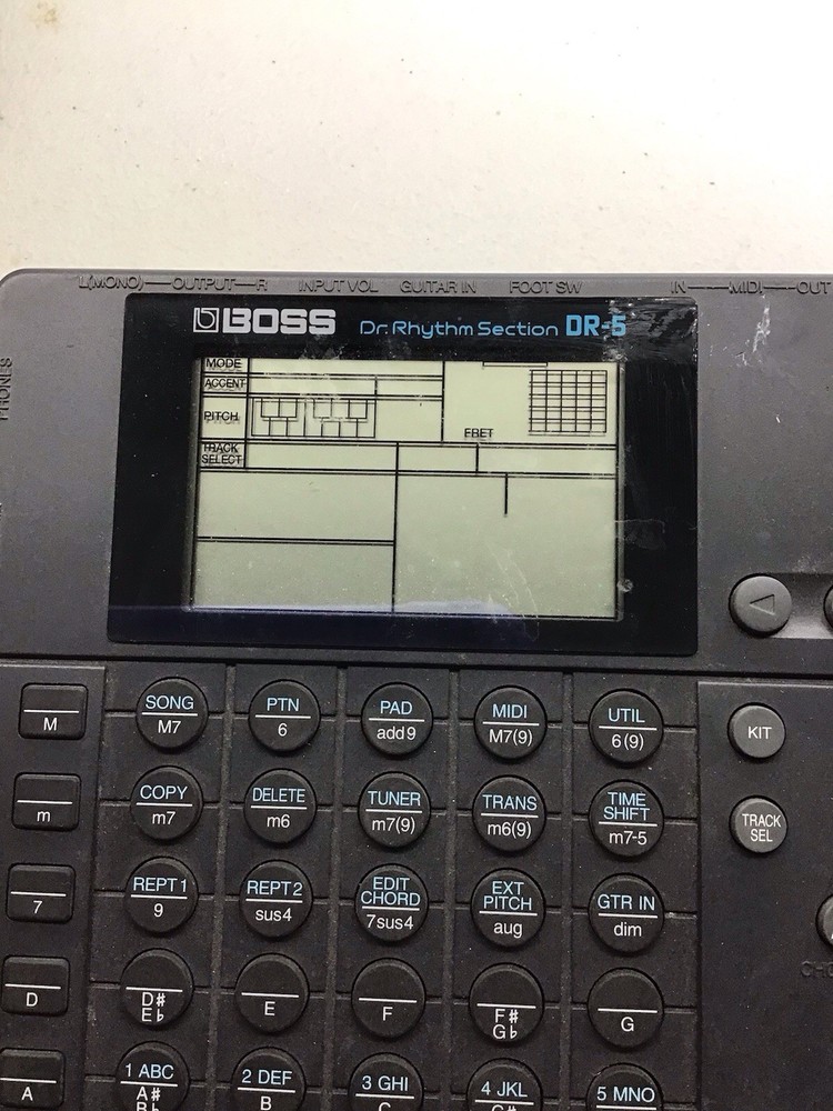 Boss DR-5 Rhythm Section Drum Machine & Sequencer AC Adapter Tested Works
