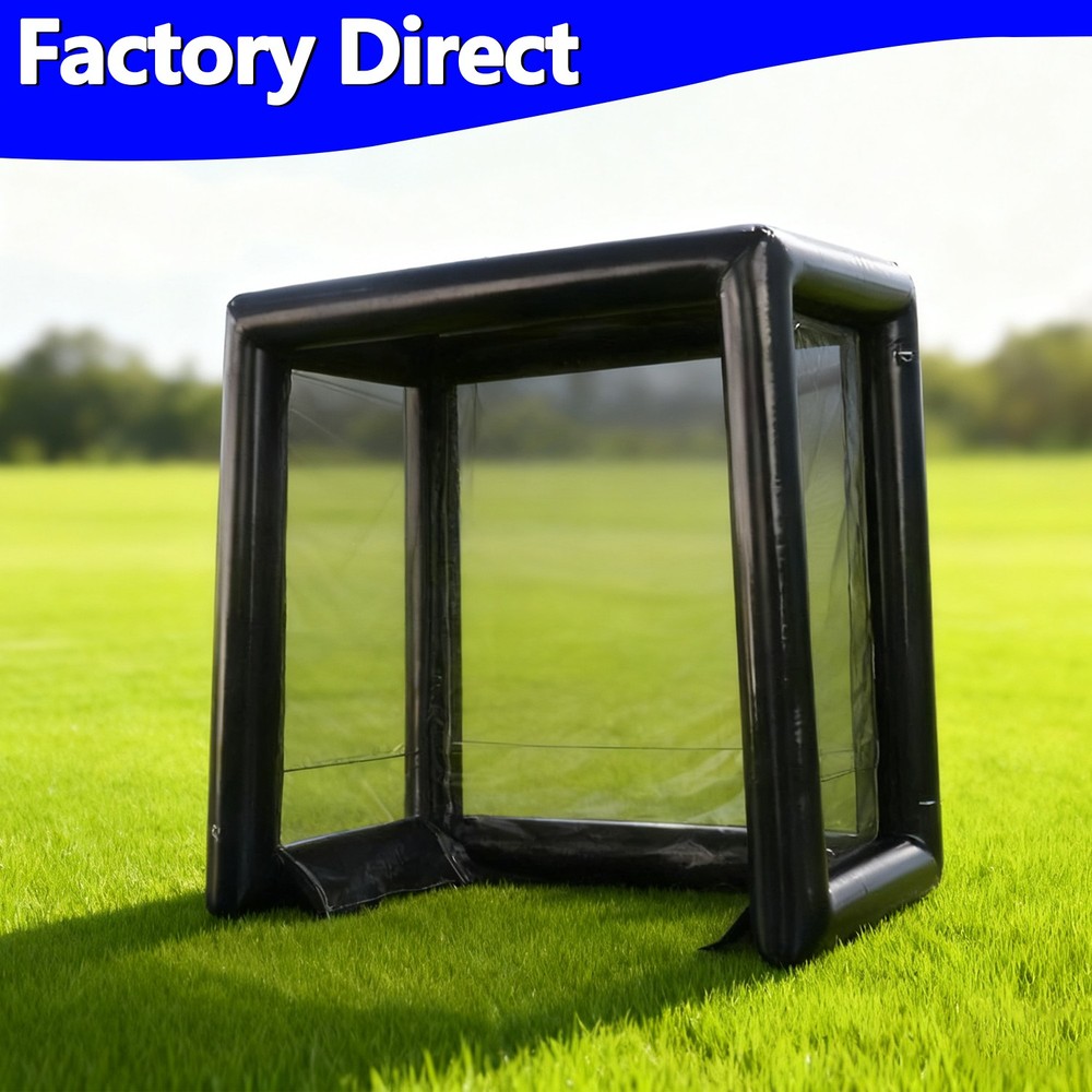 6ftx10ftx10ft Inflatable Golf Training Cage Golf Hitting Bay Golf Simulator
