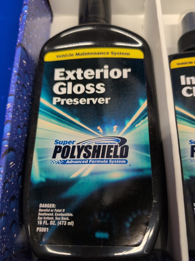 Super Polyshield Advanced Formula Car Detailing System Complete Kit New In Box