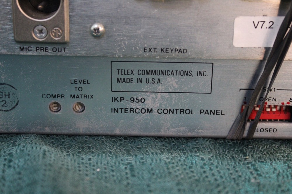 RTS Systems CS9500 Matrix Intercom System IKP-950 Intercom Control Panel