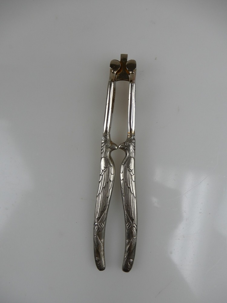 Stoeker Germany Nut Cracker Eagle Handles 1920 Chromed Steel Old kitchen Tool