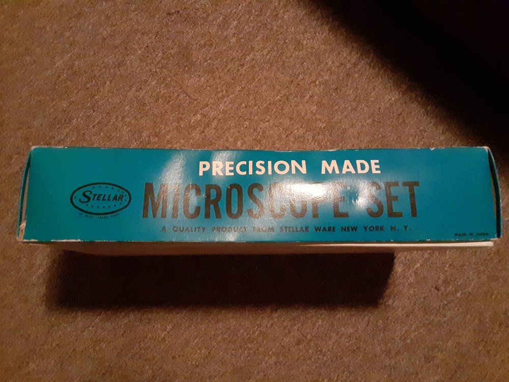 STELLAR PRECISION MADE MICROSCOPE SET 750 POWER