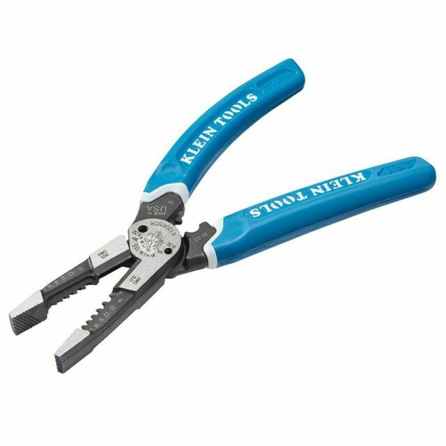 KLEIN K12065CR Heavy-Duty Wire Stripper / Cutter / Crimper Multi Tool, 8-20 AWG