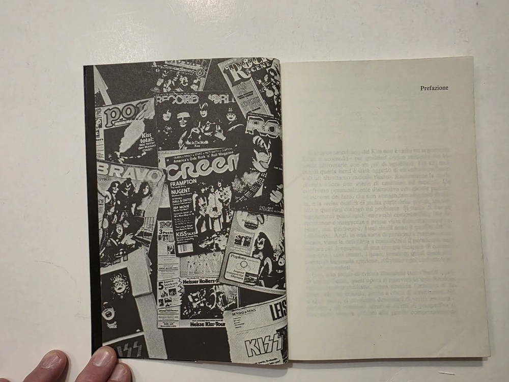 Very Rare Kiss 1978 Italian Rock Music Book