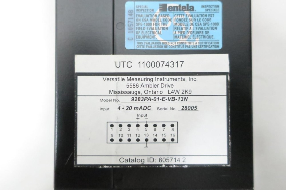 Versatile Measuring Instruments 9283PA-01-E-VB-13N Panel Meter 0-2.55m