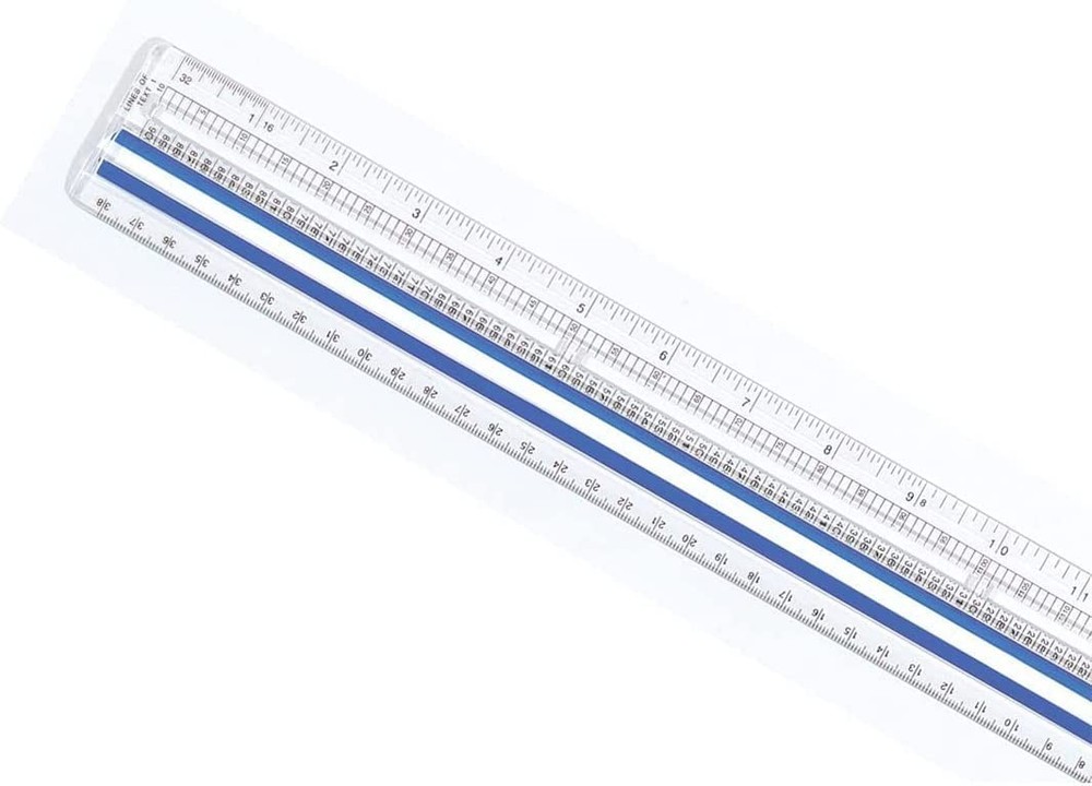 Data Processing Magnifying Ruler, 2X Magnification, 1/16-Inch & Tenths Scales...
