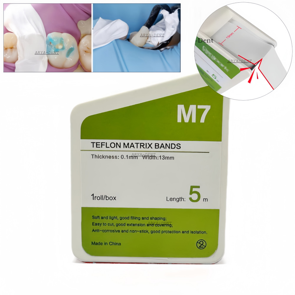 Dental Teflon Matrix Bands White PTFE Universal Matrices System Material Belt