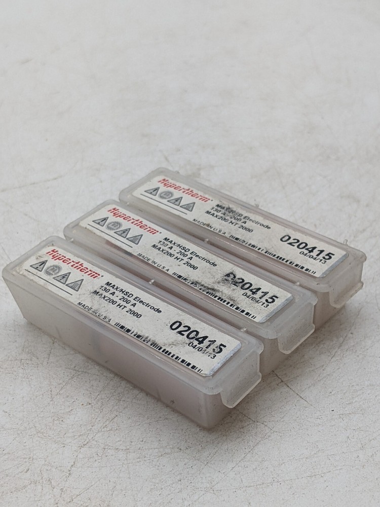 3 Piece Set 020415 MAX/HSD Electrode 130A - 200A Max 200 HT 2000