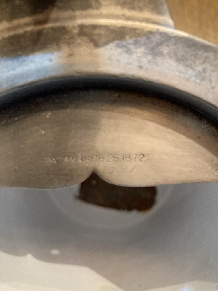 Antique Rogers Smith Tilting Water Pitcher Set Silverplate 1868