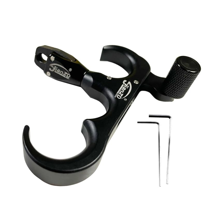 Archery Bow Release for Compound Bows,Durable Aluminum 360° Rotate Caliper Th...