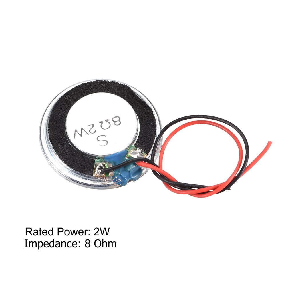 2W 8 Ohm Micro Internal Speaker Magnet Loudspeaker 28mm Dia with Wire