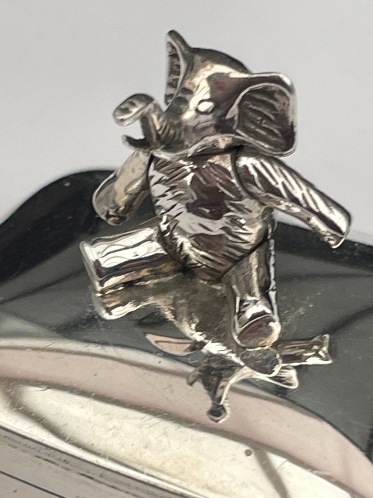 sterling silver elephant box pill keepsake hallmarked movable 20 grams