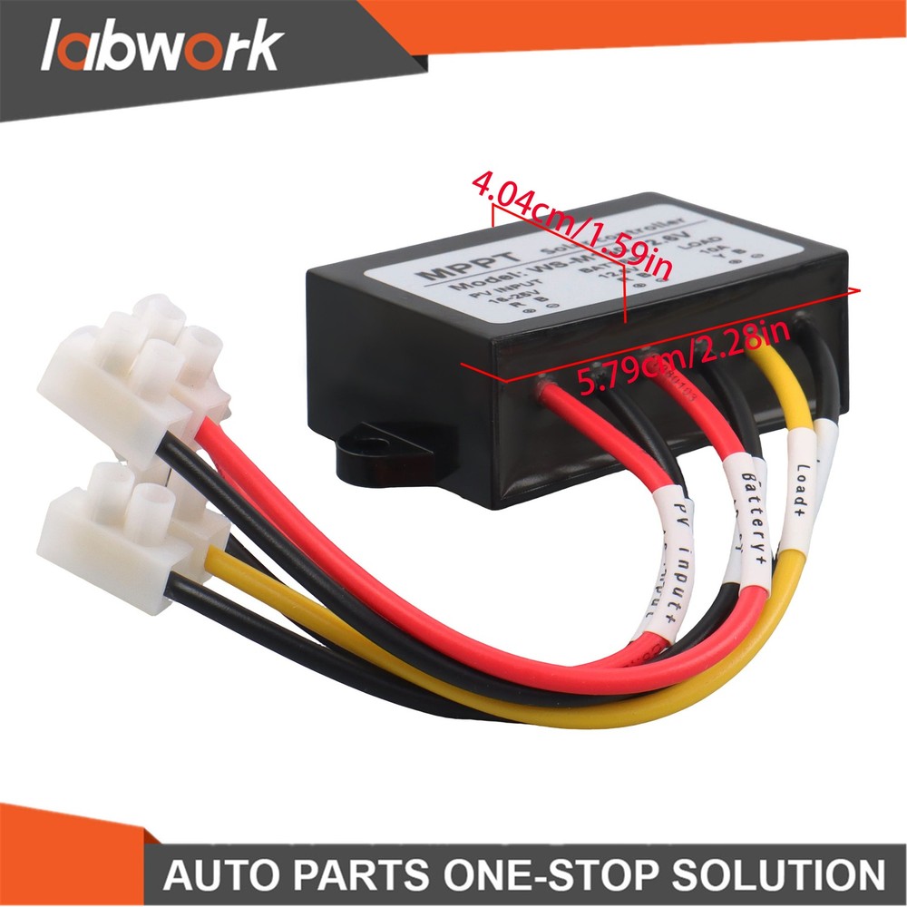 Labwork Solar Battery Charge Controller Boost MPPT Voltage Adjustable 12.6V