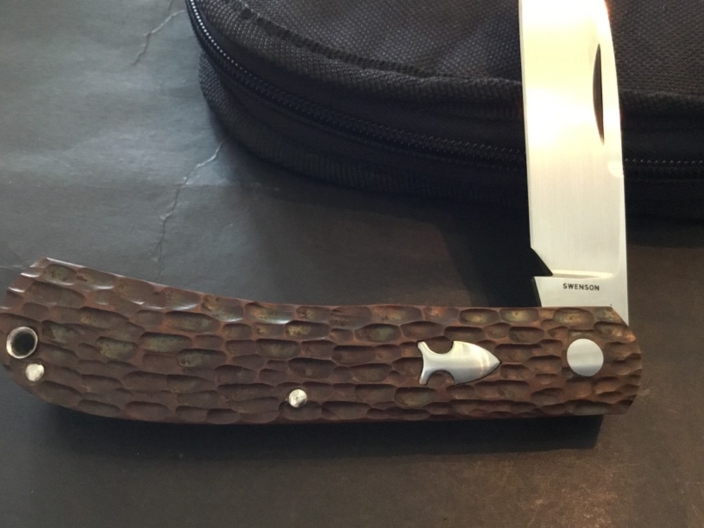 Custom Luke Swenson Trapper Slipjoint Folder Folding Knife