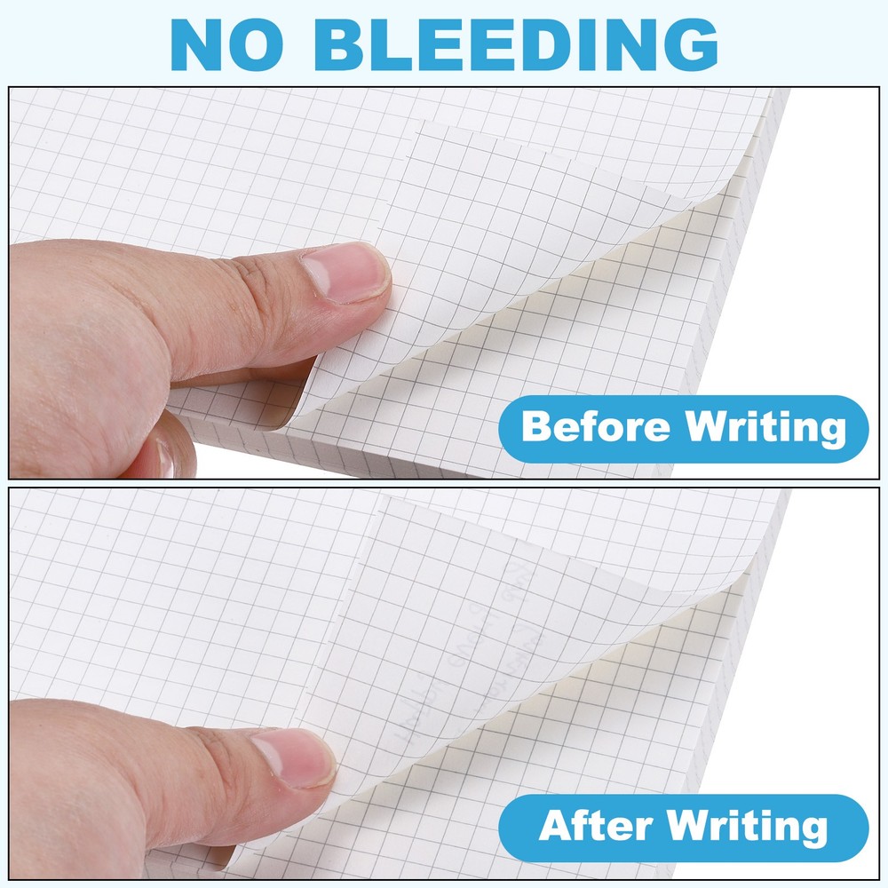A5 Grid Refill Paper 6-Ring Binder Loose Leaf, 160 Sheets/320 Pages, Lined