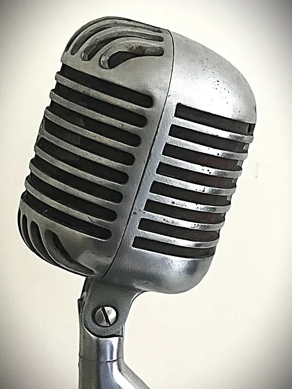 Rare 1940's Bogen "Fatboy" Model U10X Dynamic Microphone, 100% original, working