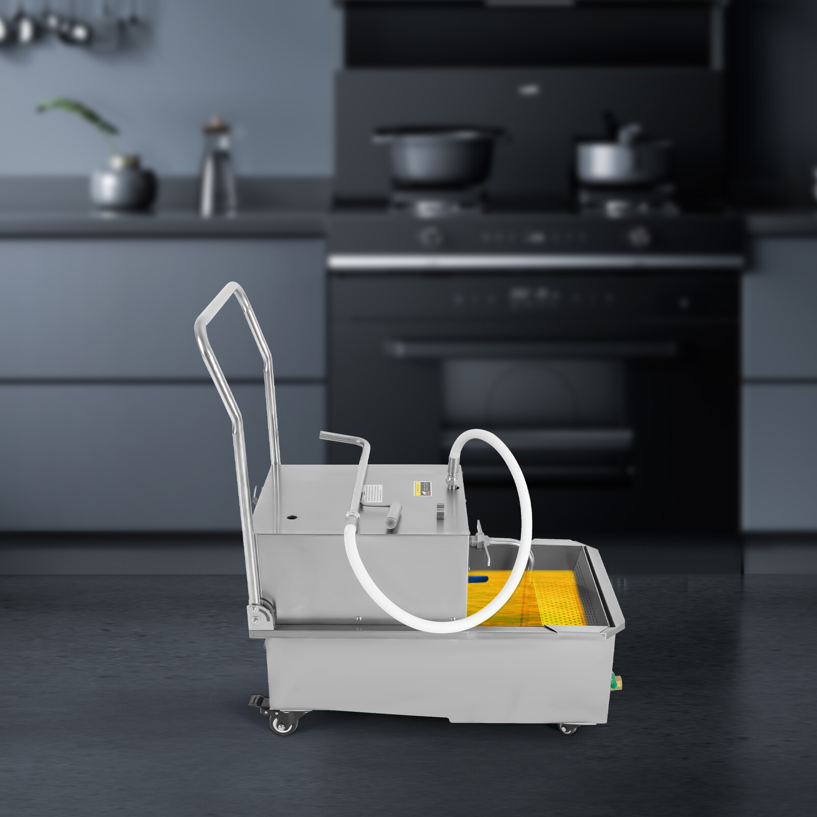 Commercial Fryer Oil Filter Cart Machine Kitchen Oil Filter System USA