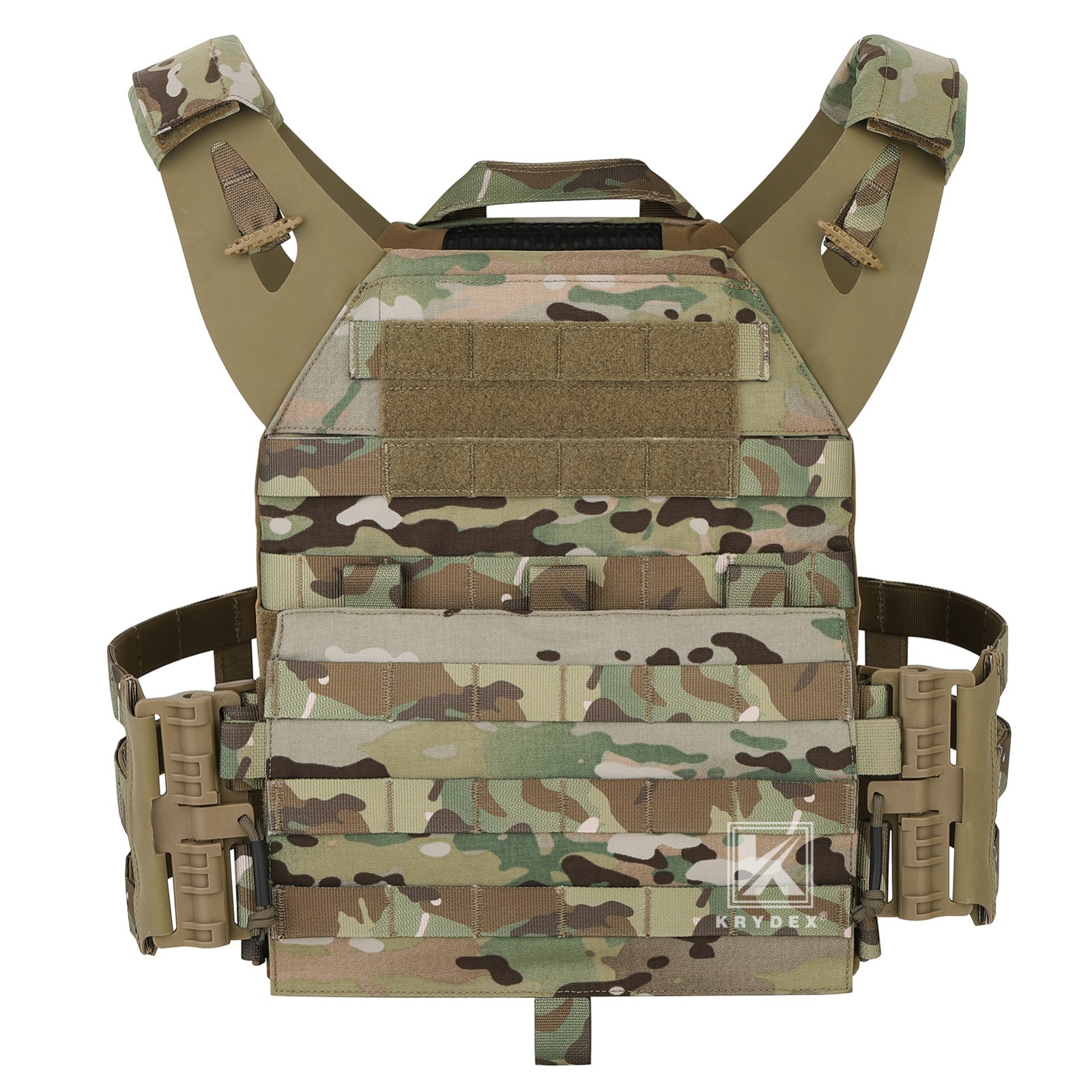 KRYDEX JPC2.0 Tactical Plate Carrier MOLLE Panel Quick Release Vest Camouflag MC
