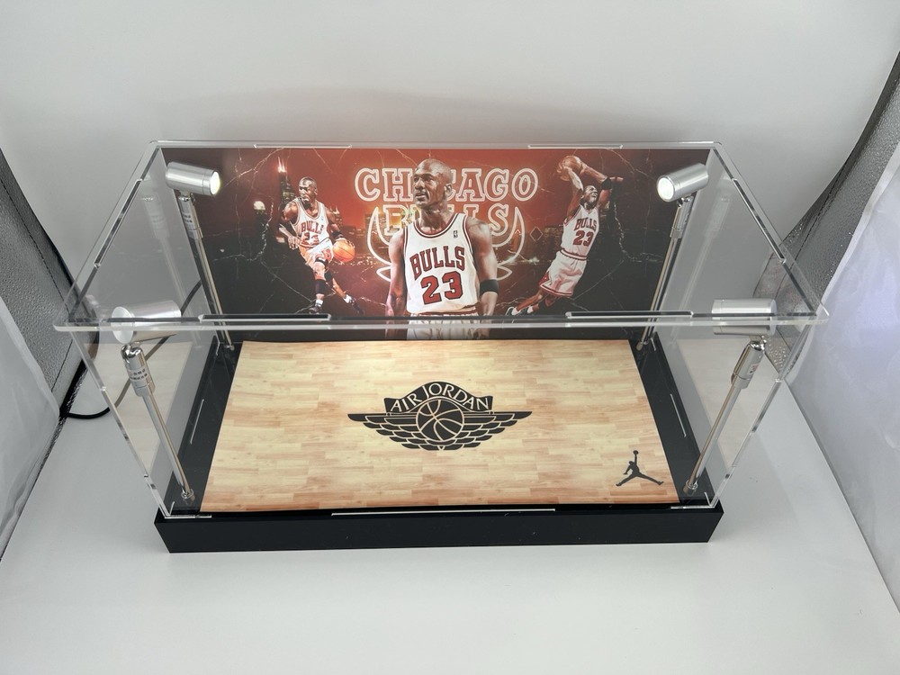 Michael Jordan Custom 2-3 Card PSA Display Case W/ LED Lights