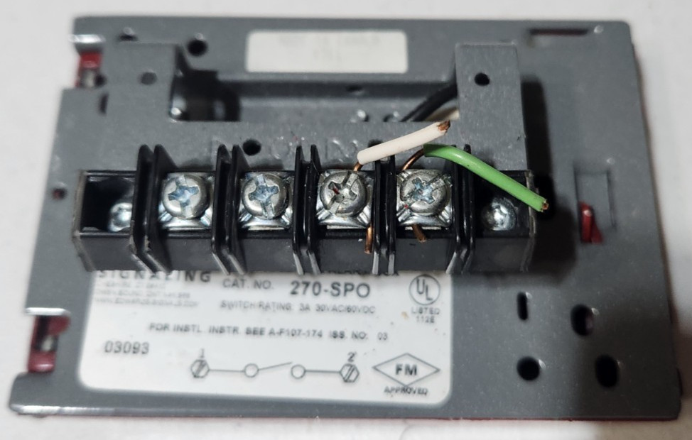 Edwards 270-SPO Fire Alarm Pull Station Red w/Glass Rod Warranty Free Shipping