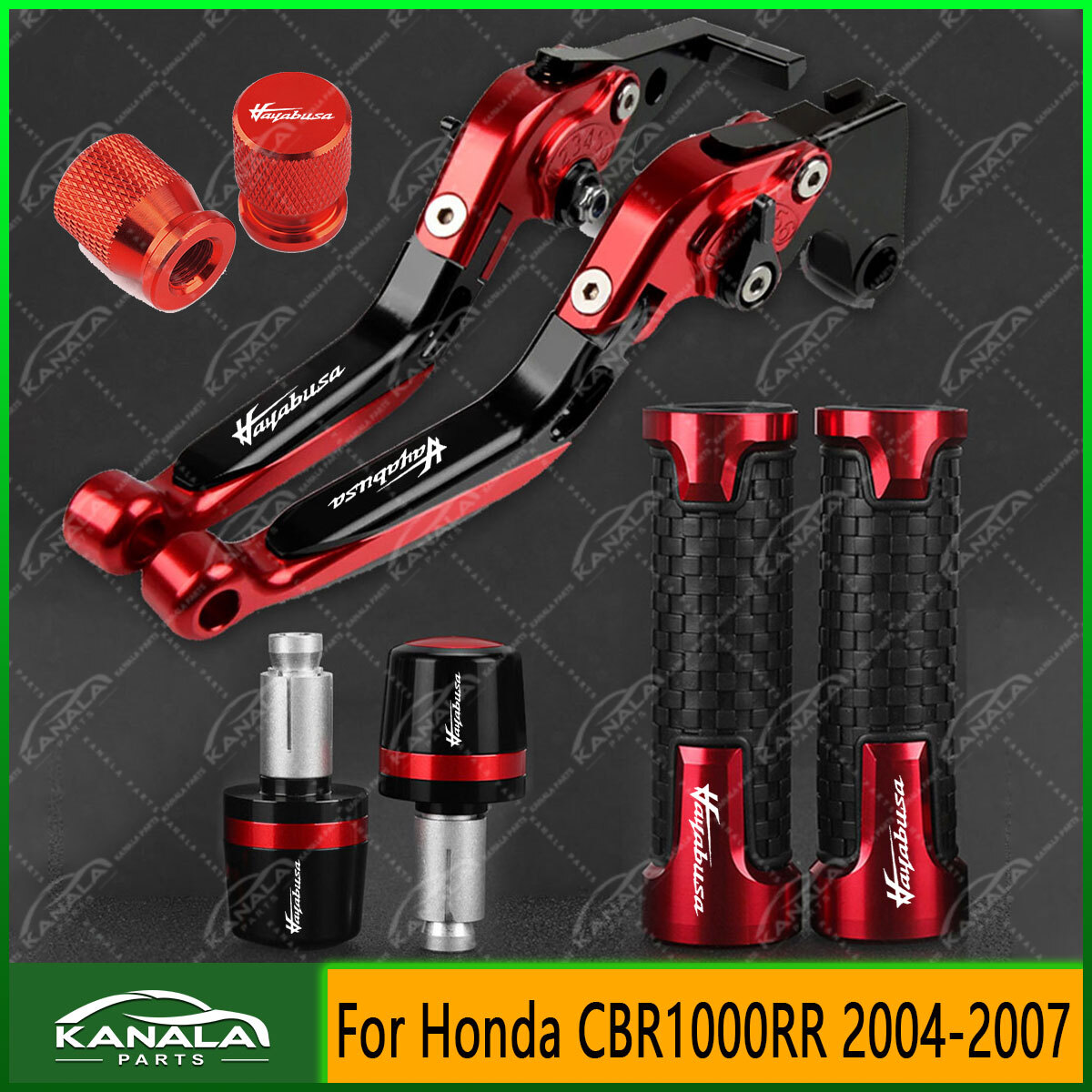 For SUZUKI HAYABUSA GSX1300R 1999-2007 Handle Grips Cap Brake Clutch Levers Set