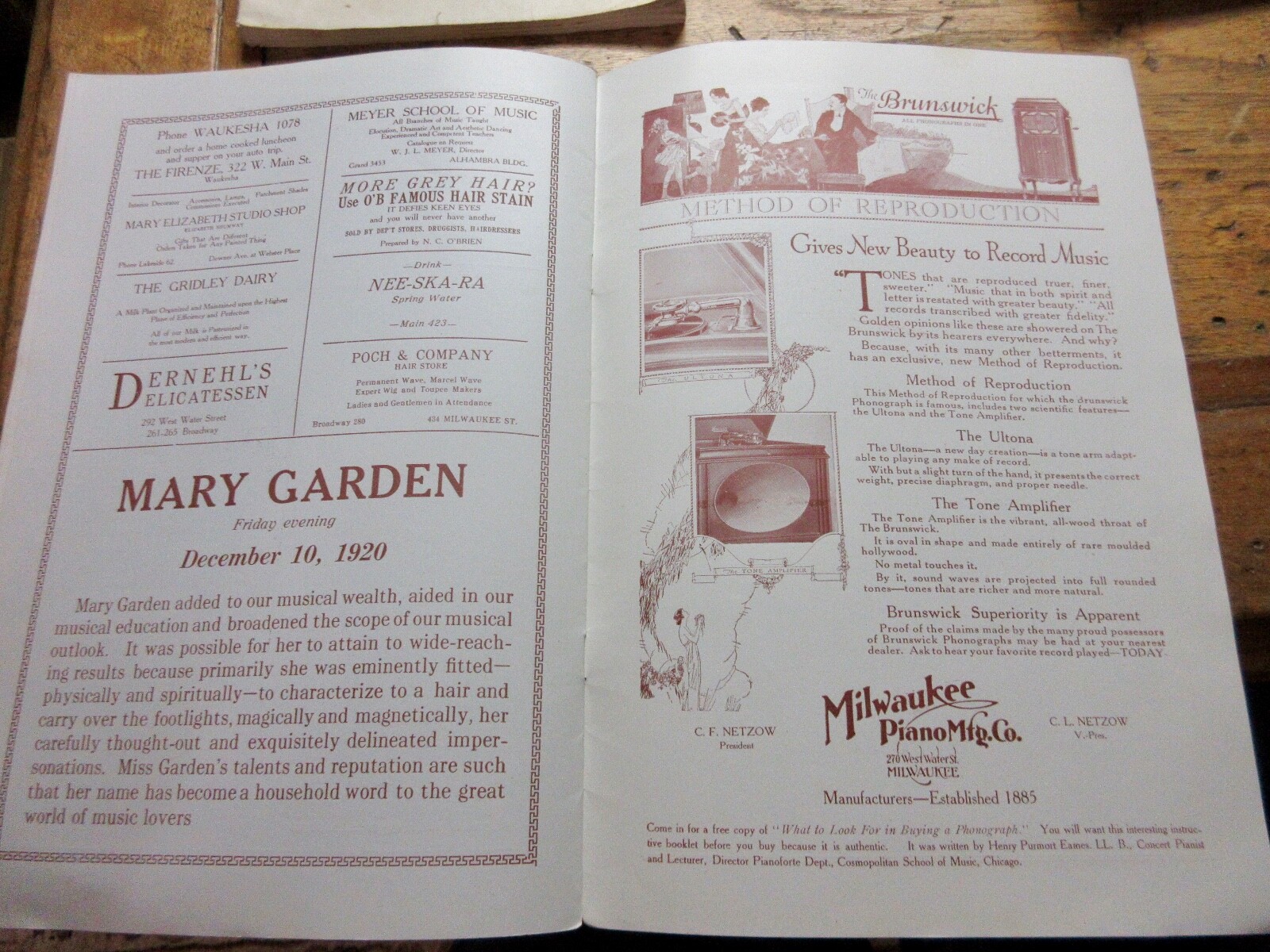 Seating Chart MILWAUKEE AUDITORIUM + MARION ANDREWS GRAND OPERA ARTIST CONCERT