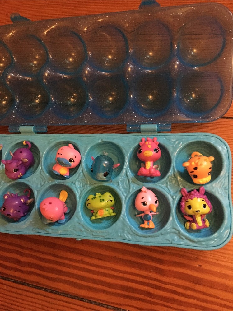 12 Hatchimals Blue Egg Carton Figures A3