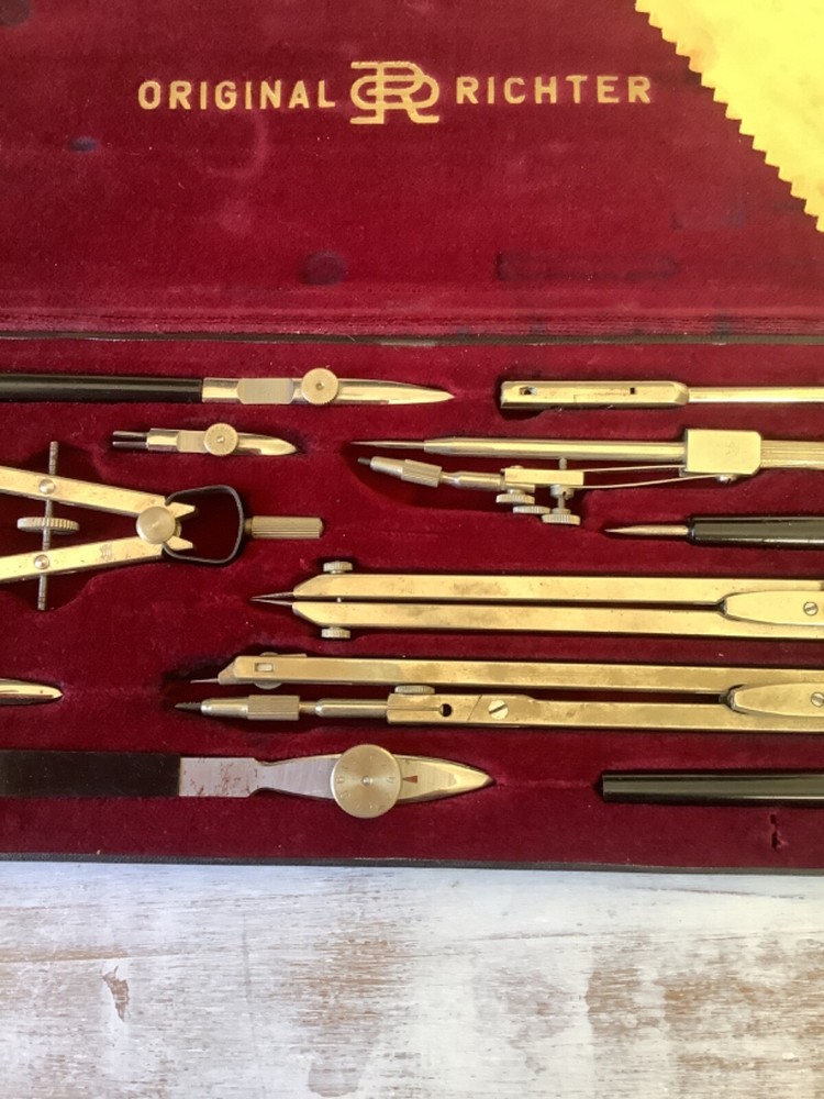 Richter & Co Kopernikus VII Mechanical Drafting Drawing Set Tool nice condition