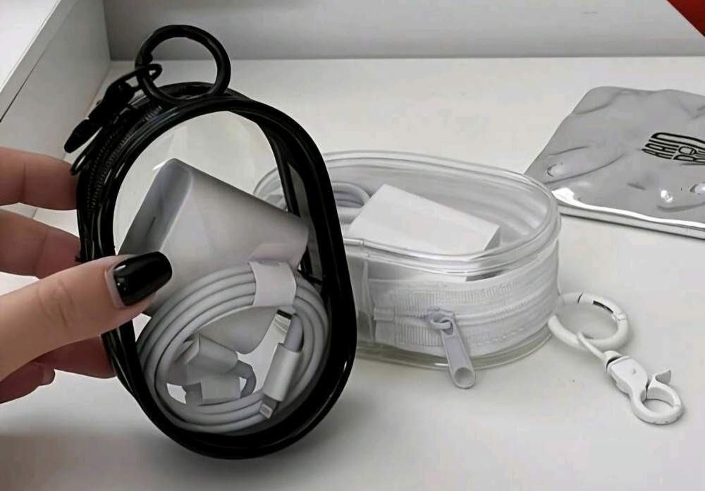 1pc Creative Transparent Multifunctional Storage Bag, Portable & Versatile WHITE