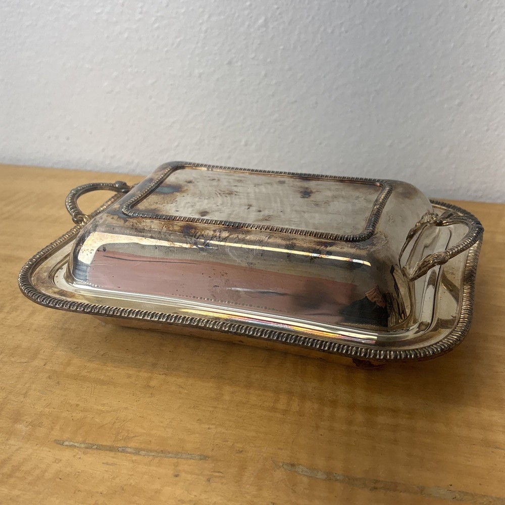 Crescent Silverware Covered Serving Dish 3139A