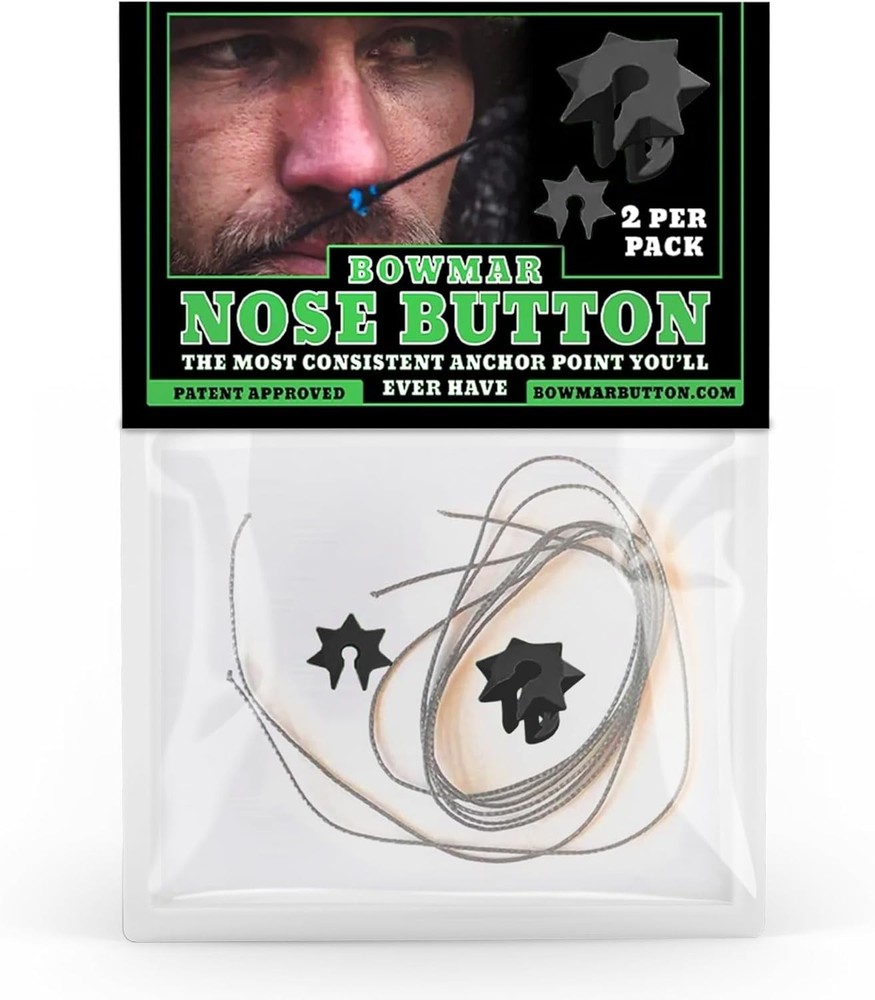 Nose Button Archery Anchor Point Lightweight Fix Two Sizes Included