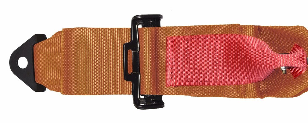 4-Point Racing Harness ORANGE with 2'' Pads One Set